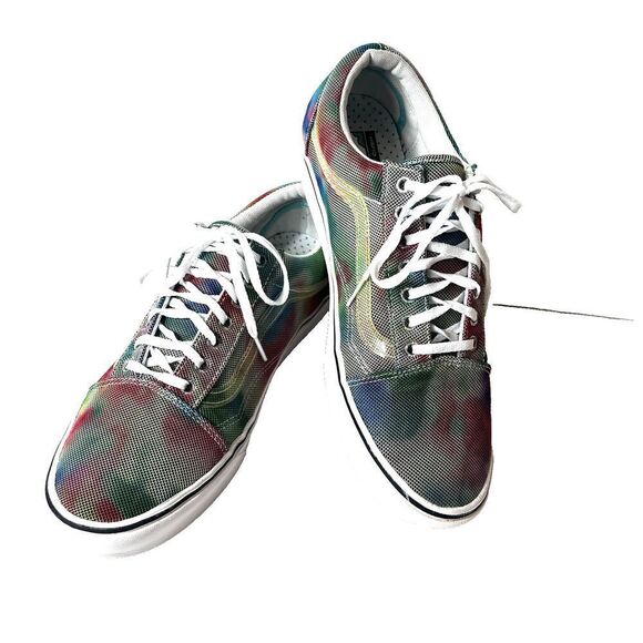 Vans ComfyCush Sneaker Mens 11.5 Multicolor Nylon Shoes Low Top Lace Up Women 13 - Picture 2 of 11